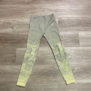 Brand new Gymshark leggings!! Size extra small and grey with pale yellow.